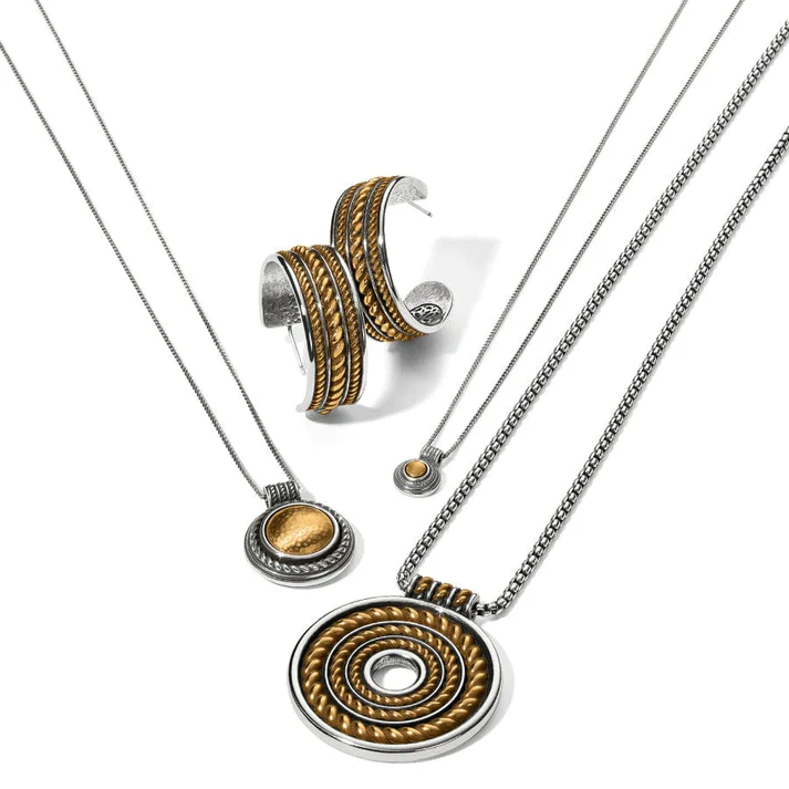 Ferrara Monete Wide Hoop Earrings - Image 3