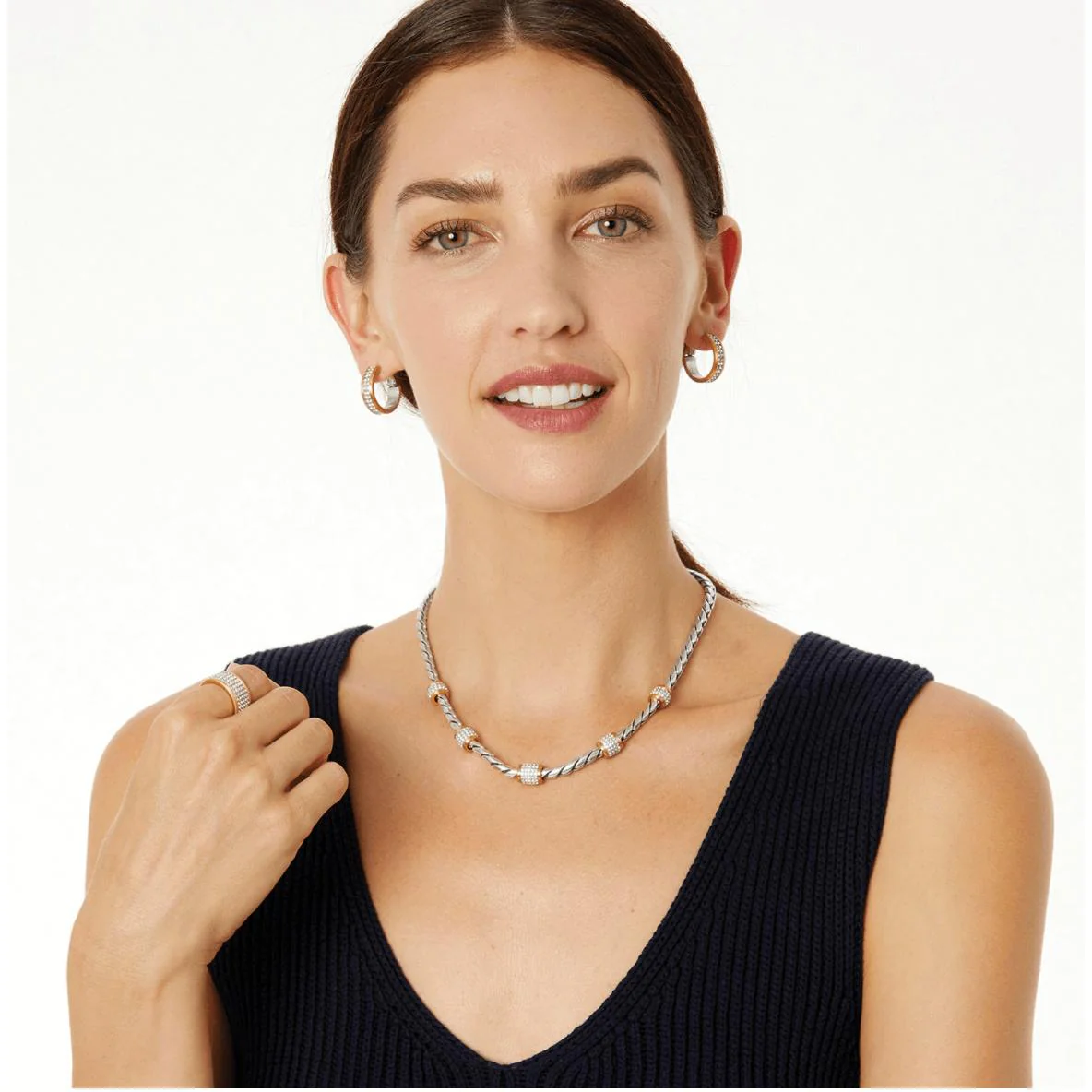Meridian Necklace 2 Tone - Image 3